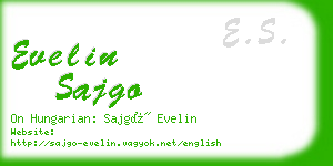 evelin sajgo business card